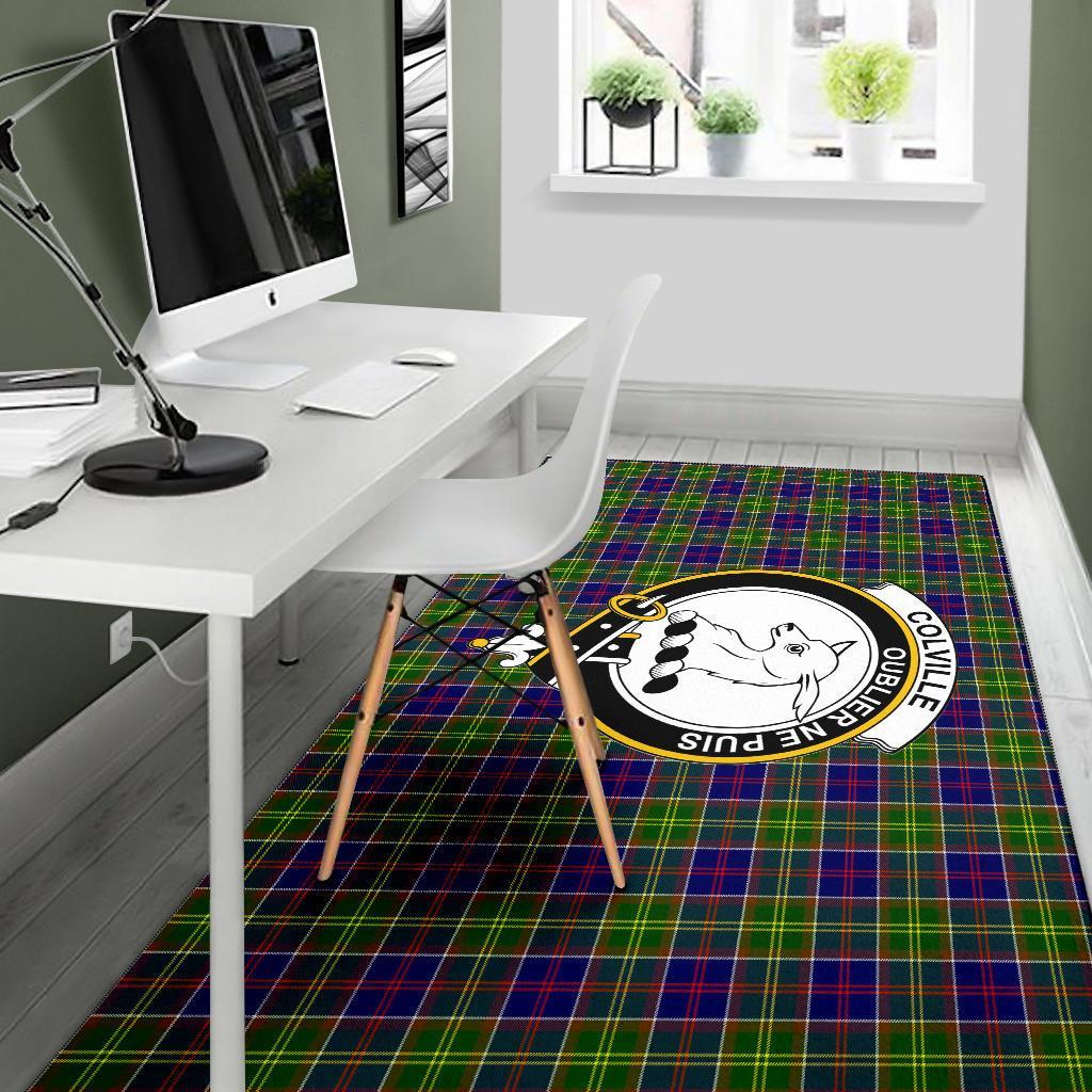 Colville Tartan Crest Area Rug