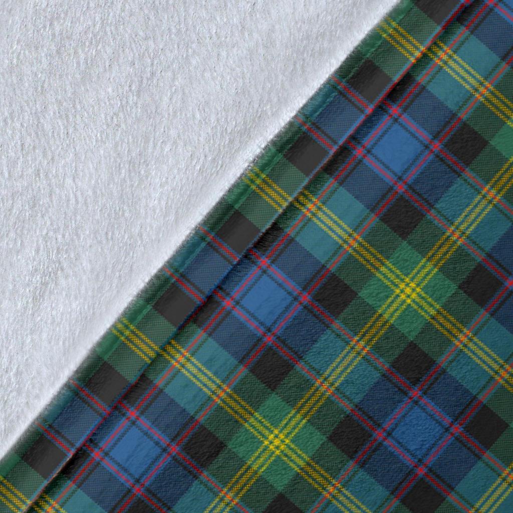 Watson Ancient Tartan Crest Blanket Wave Style