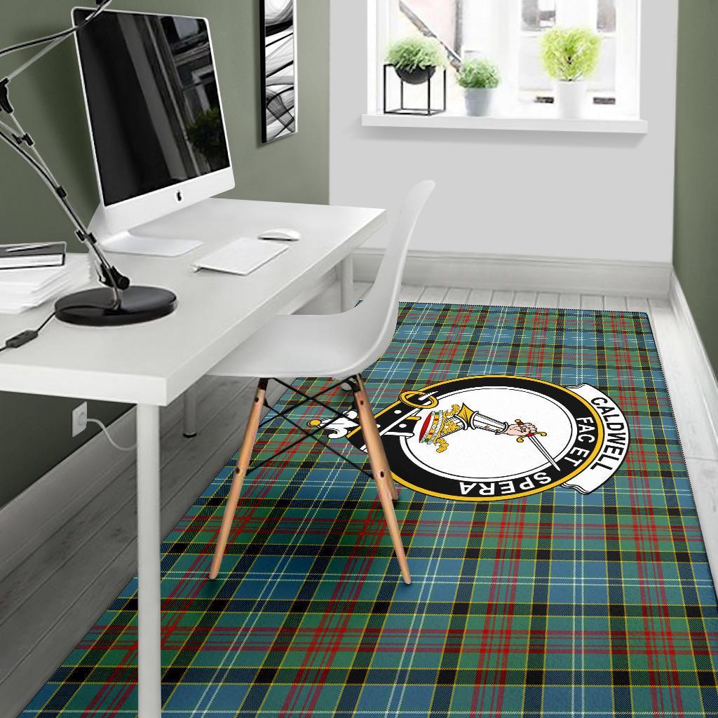 Caldwell Tartan Crest Area Rug