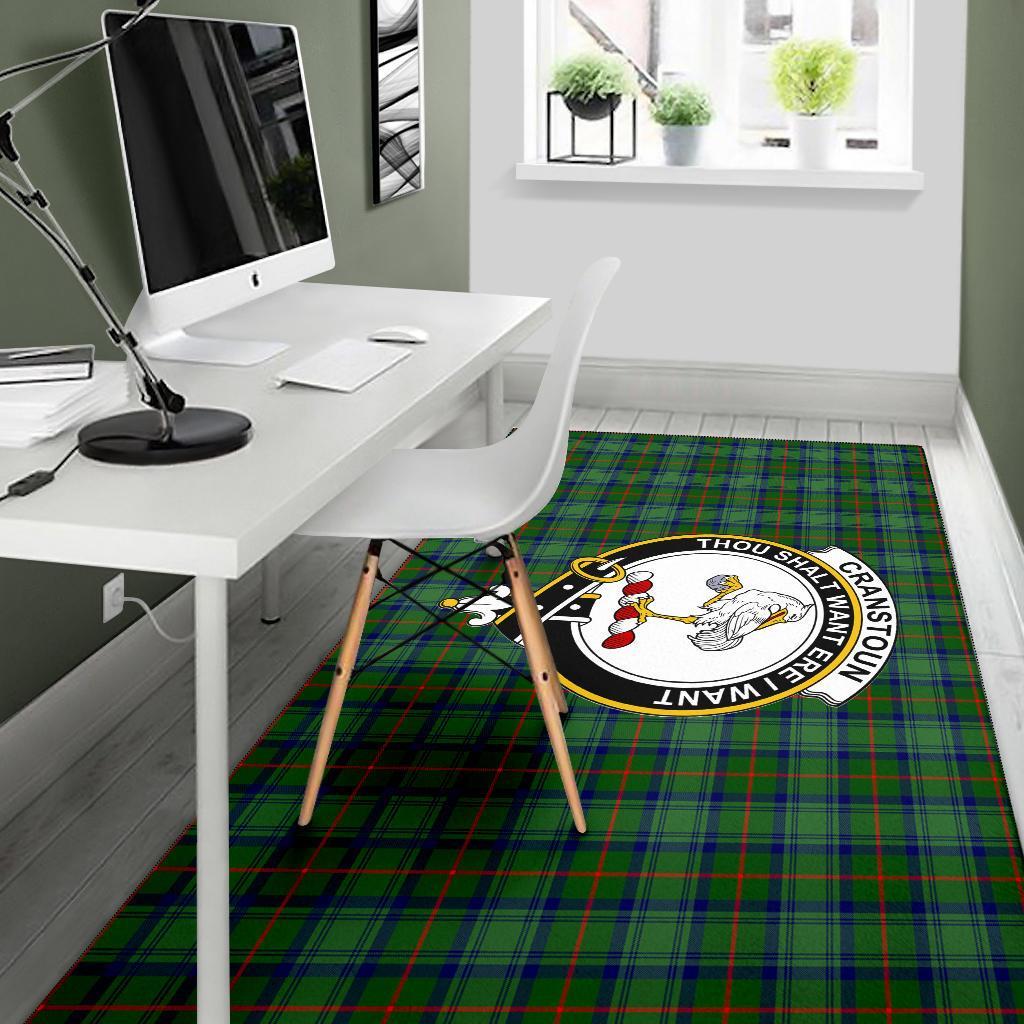 Cranstoun Tartan Crest Area Rug