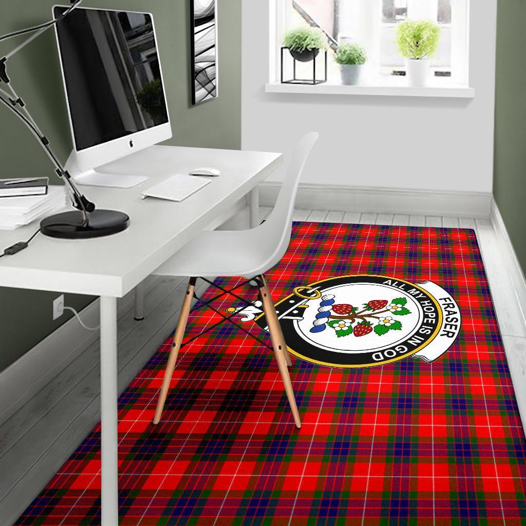 Fraser Tartan Crest Area Rug