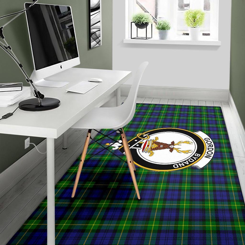 Gordon Tartan Crest Area Rug