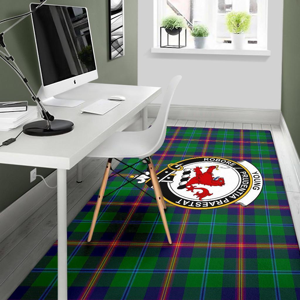 Young Tartan Crest Area Rug