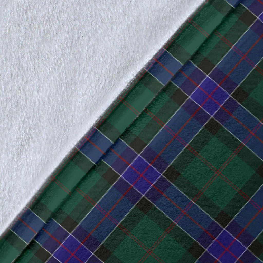 Sinclair Hunting Modern Tartan Crest Blanket Wave Style