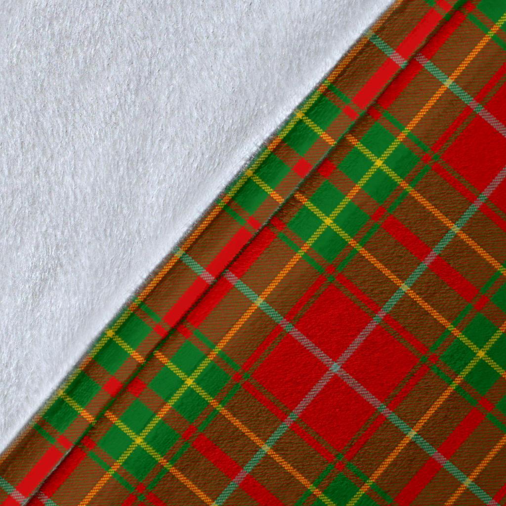 Burnett Ancient Tartan Crest Blanket Wave Style