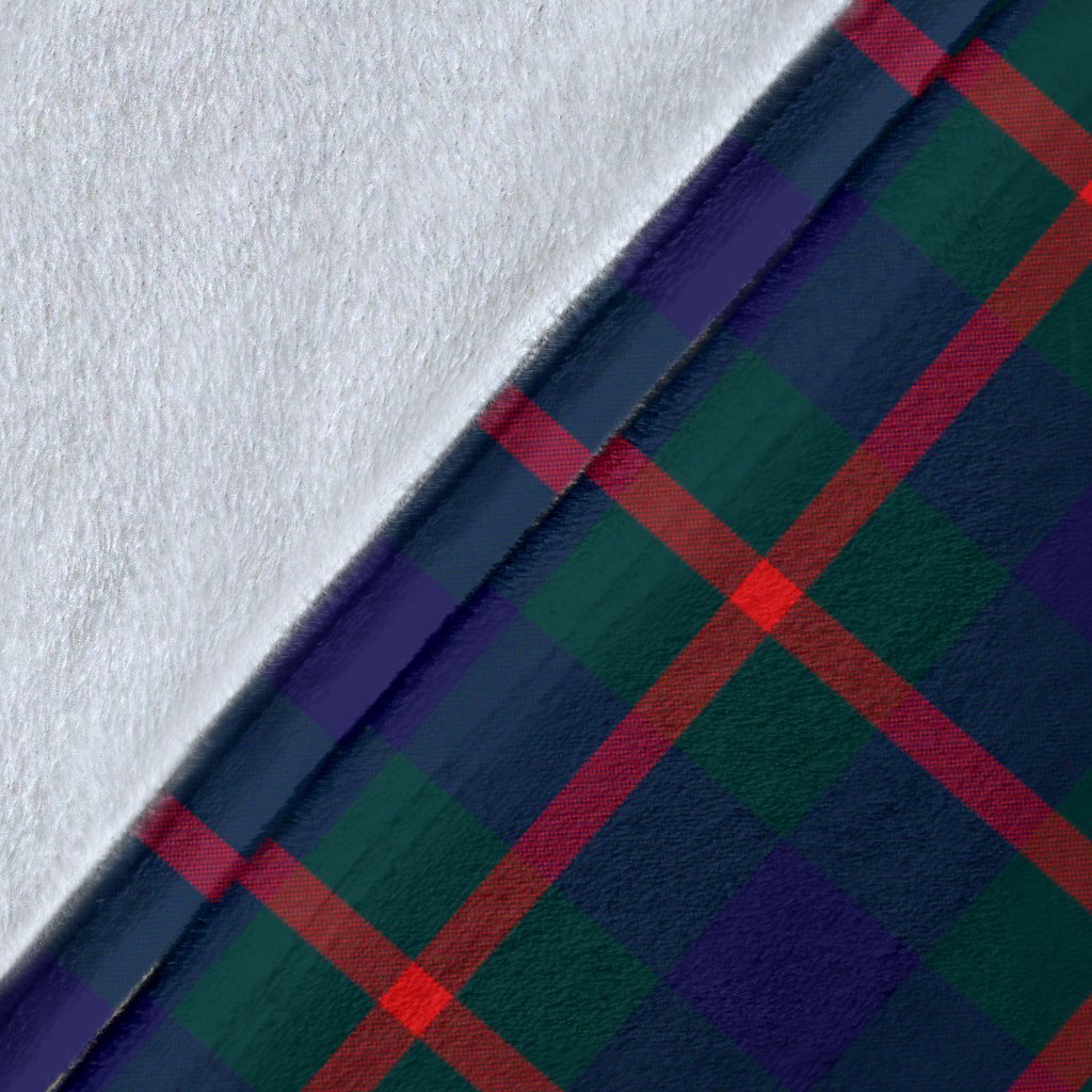 Agnew Modern Tartan Crest Blanket Wave Style