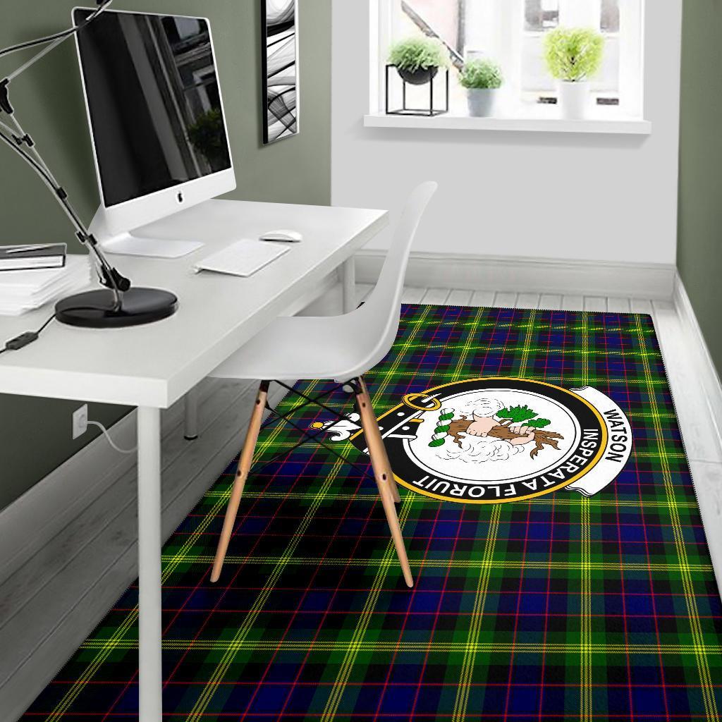 Watson Tartan Crest Area Rug