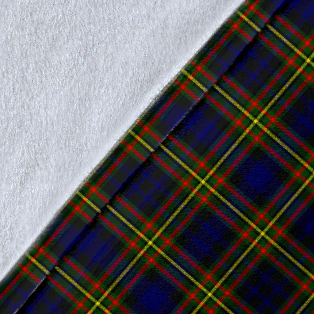 MacLellan Modern Tartan Crest Blanket Wave Style