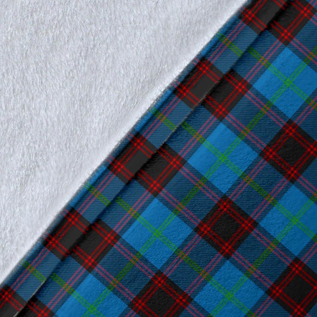 Home Ancient Tartan Crest Blanket Wave Style