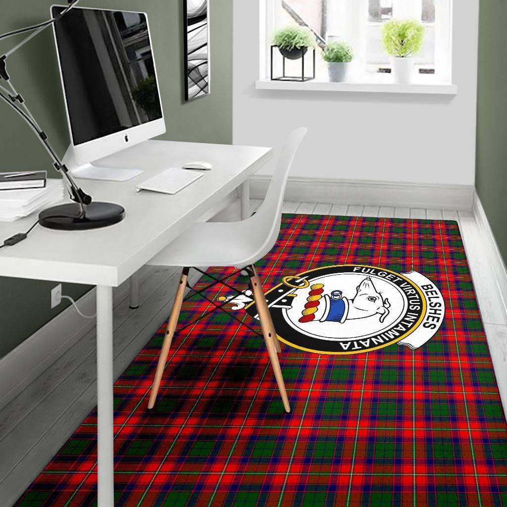 Belshes Tartan Crest Area Rug