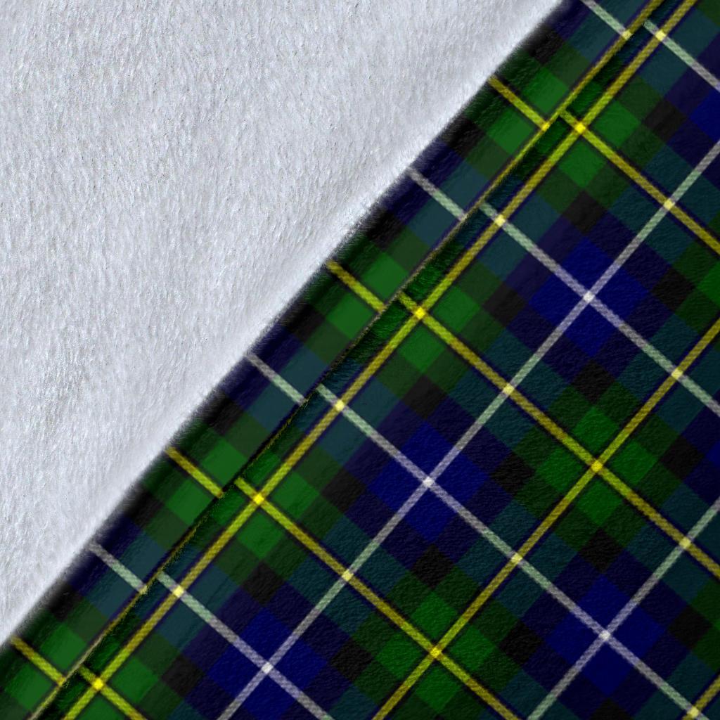 MacNeill of Barra Modern Tartan Crest Blanket Wave Style