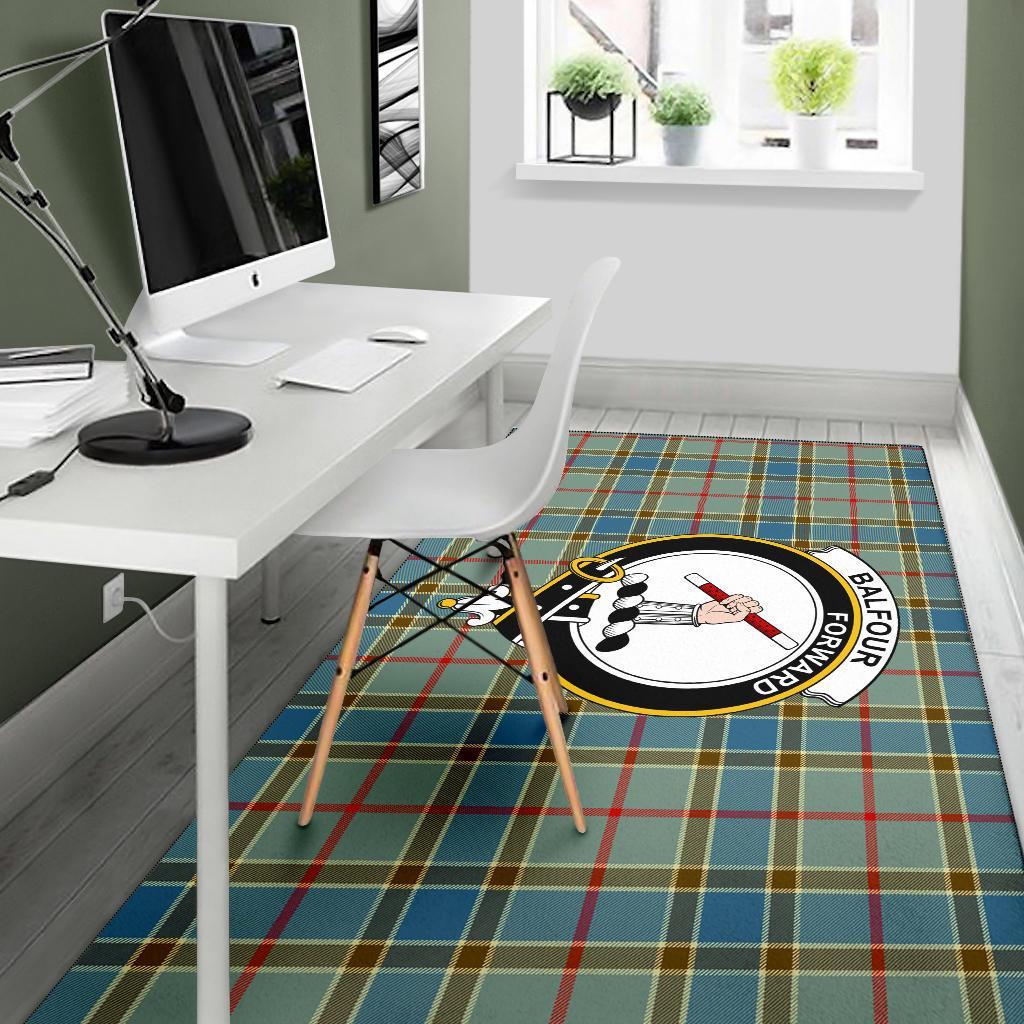 Balfour Tartan Crest Area Rug