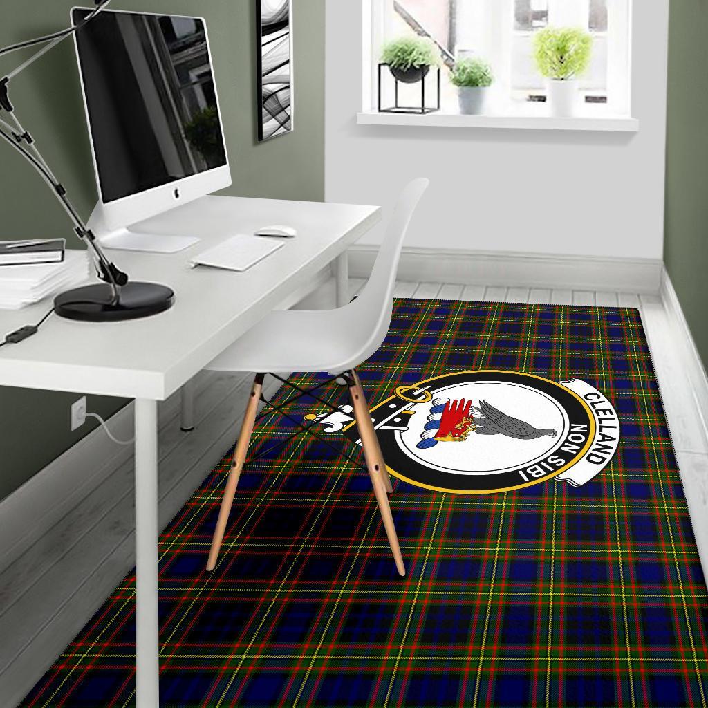 Clelland Tartan Crest Area Rug