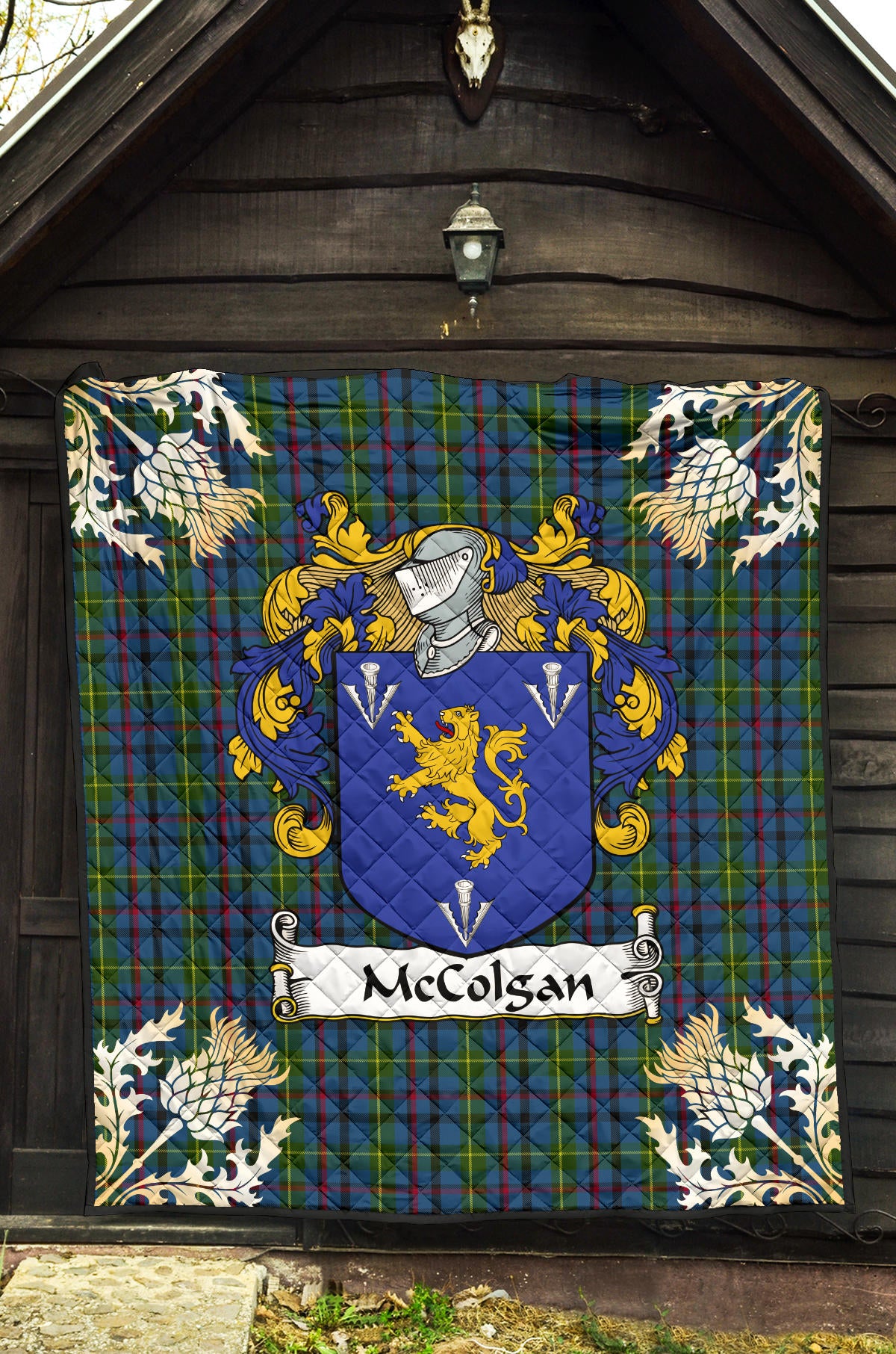 McColgan Tartan Crest Quilt -