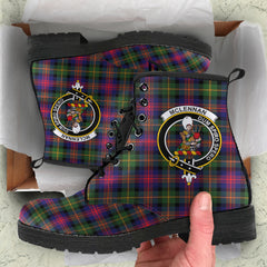 McLennan Tartan Crest Leather Boots - SP