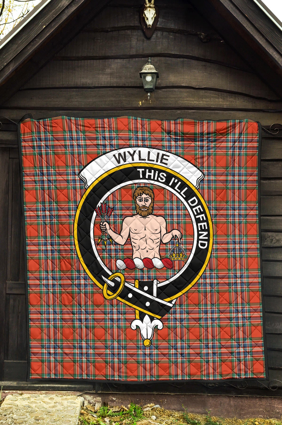 Wyllie Tartan Crest Quilt SP