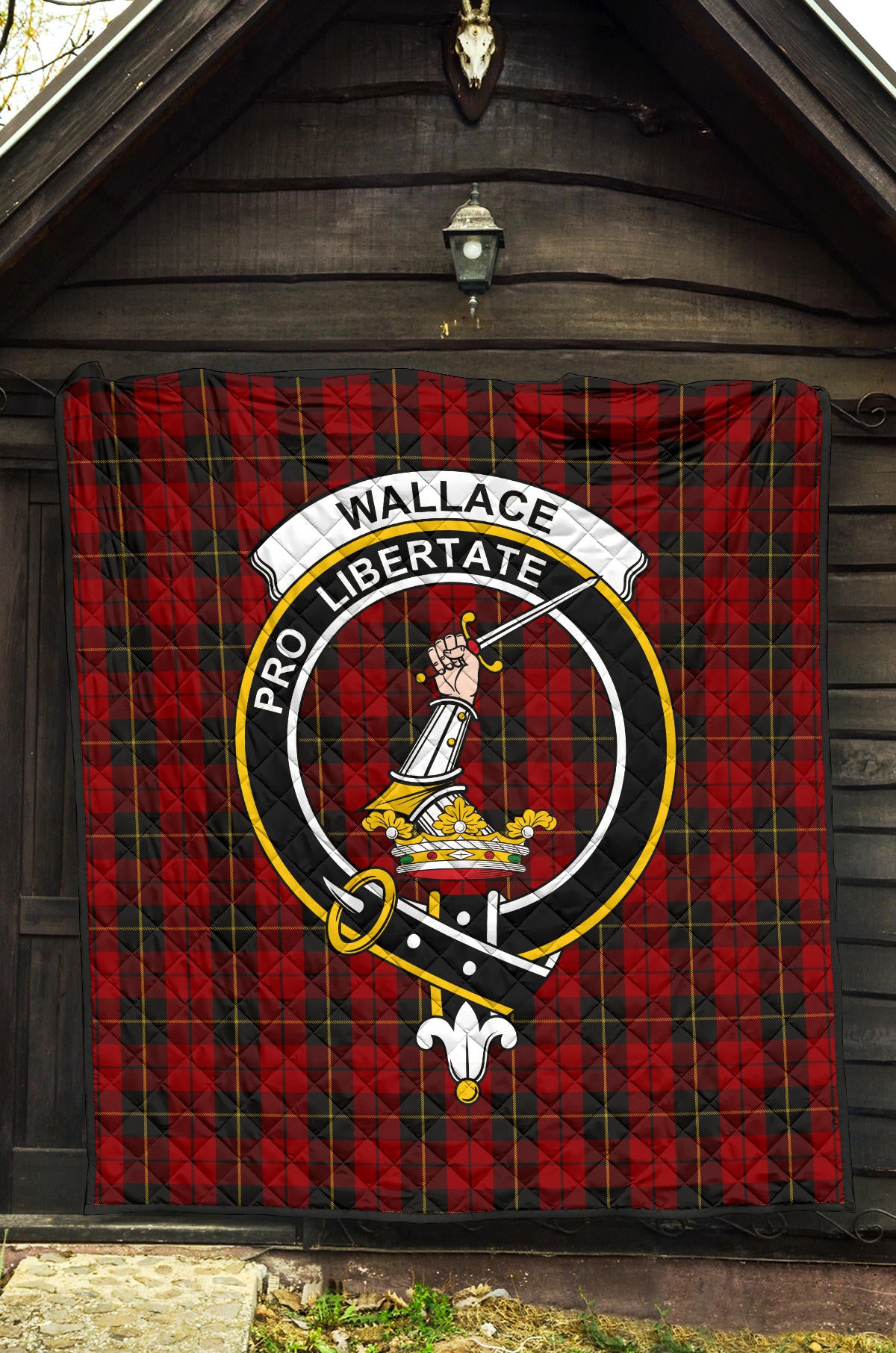 Wallace Tartan Crest Quilt - SP