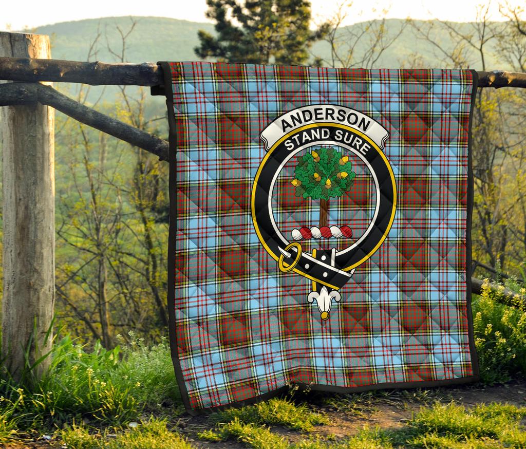 Anderson Ancient Tartan Crest Quilt