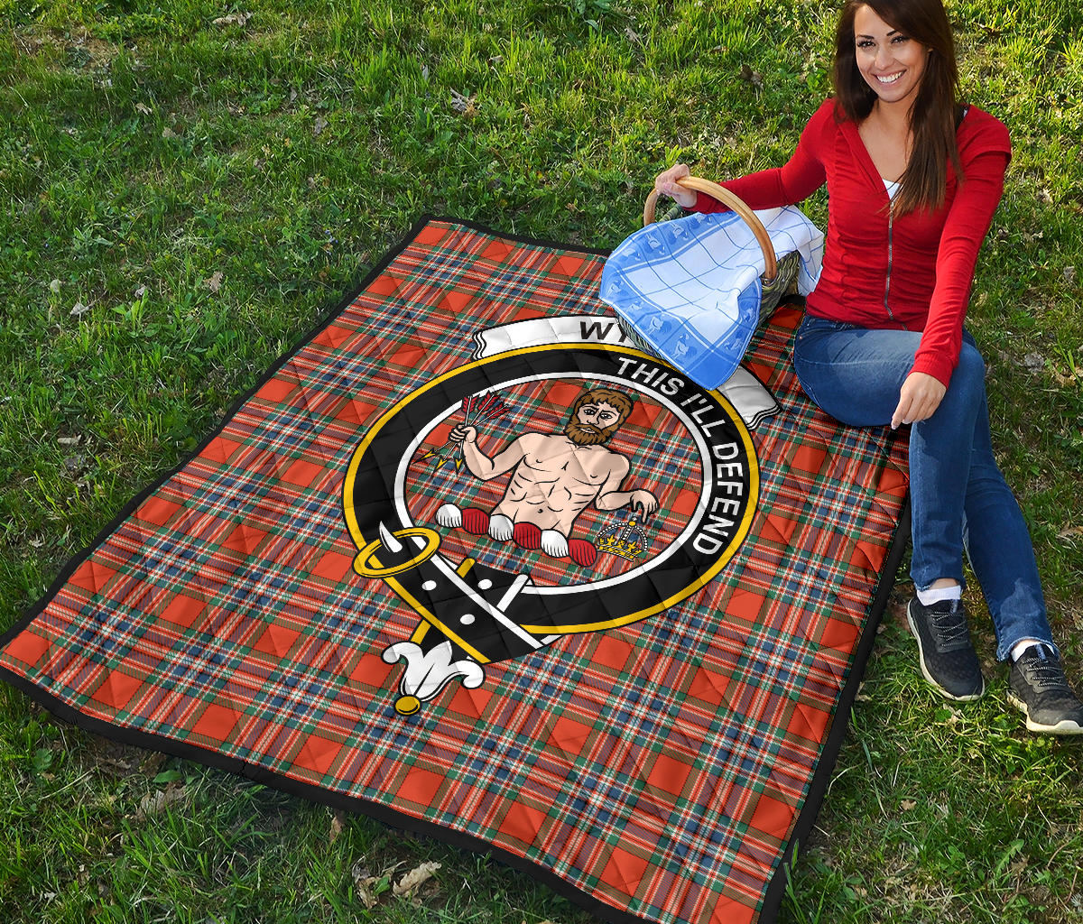 Wyllie Tartan Crest Quilt SP