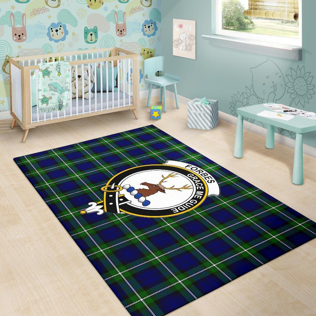 Forbes Tartan Crest Area Rug