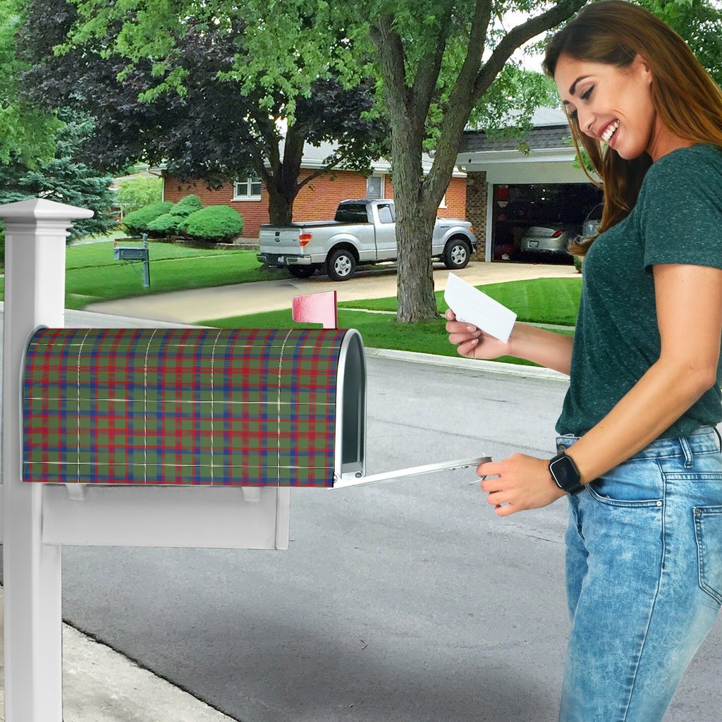 Shaw Green Modern Tartan Mailbox