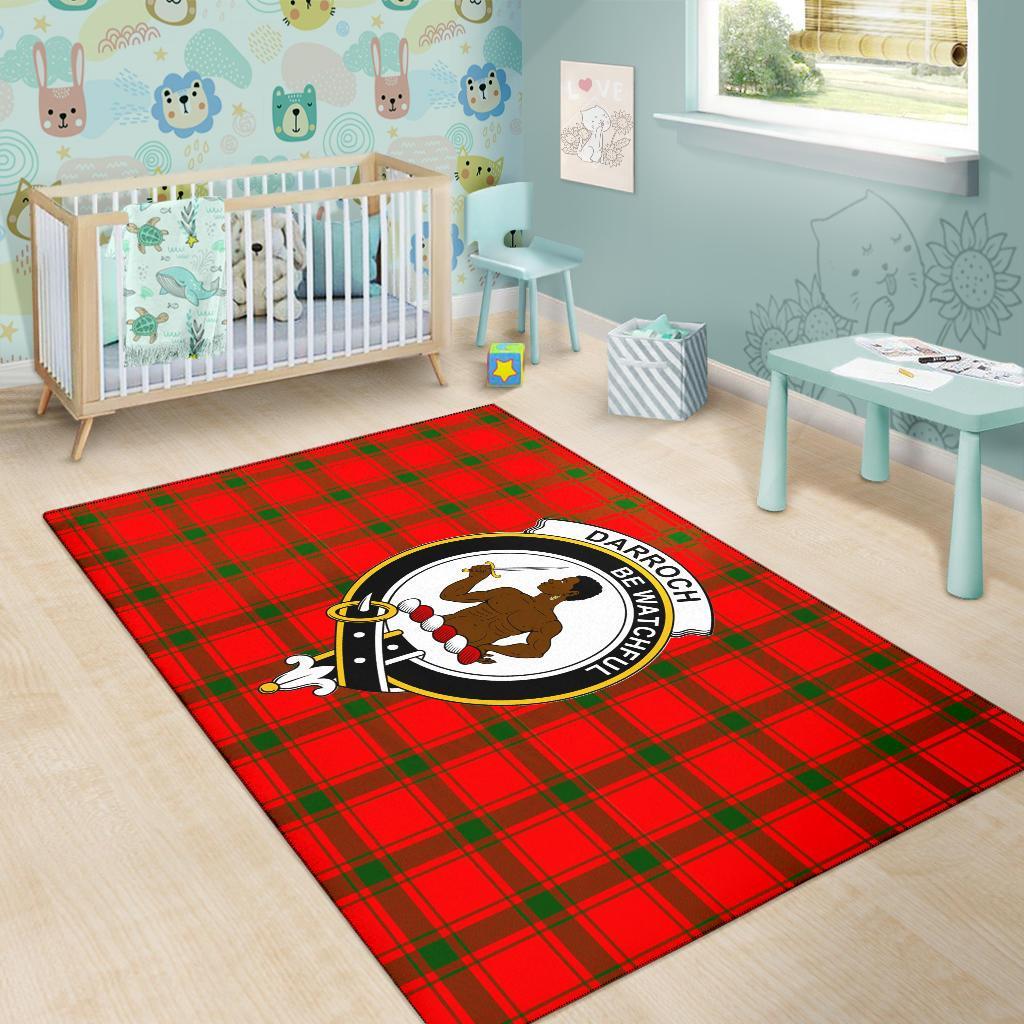 Darroch (Gourock) Tartan Crest Area Rug