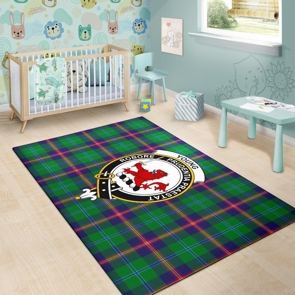 Young Tartan Crest Area Rug