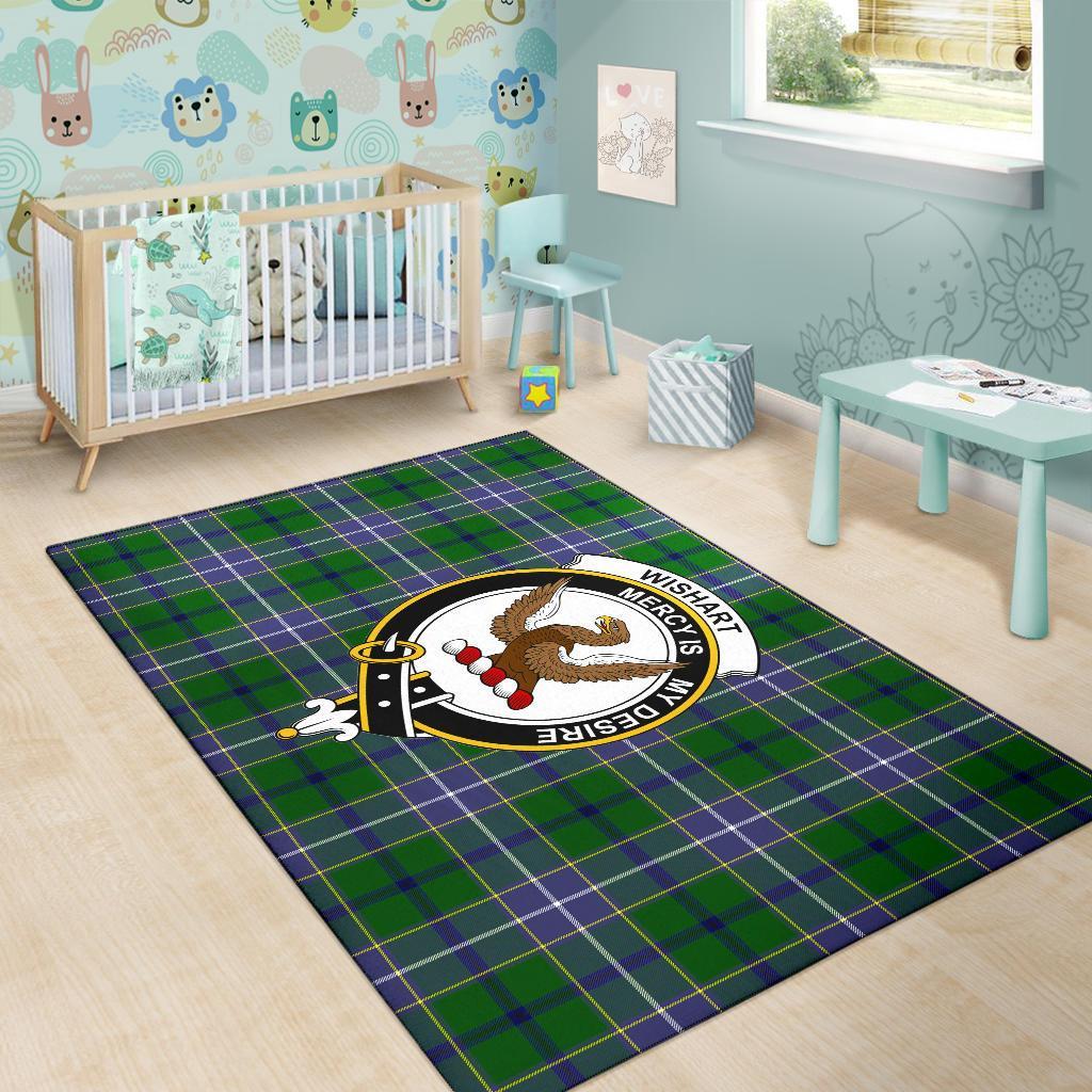 Wishart Tartan Crest Area Rug