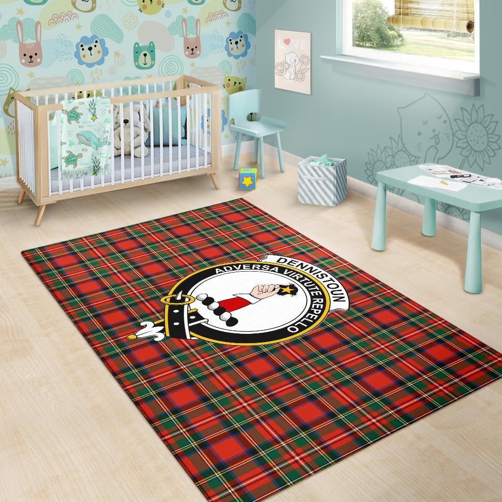 Dennistoun Tartan Crest Area Rug