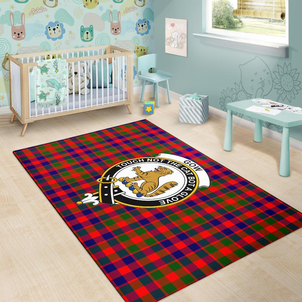 Gow (Or Mcgouan) Tartan Crest Area Rug