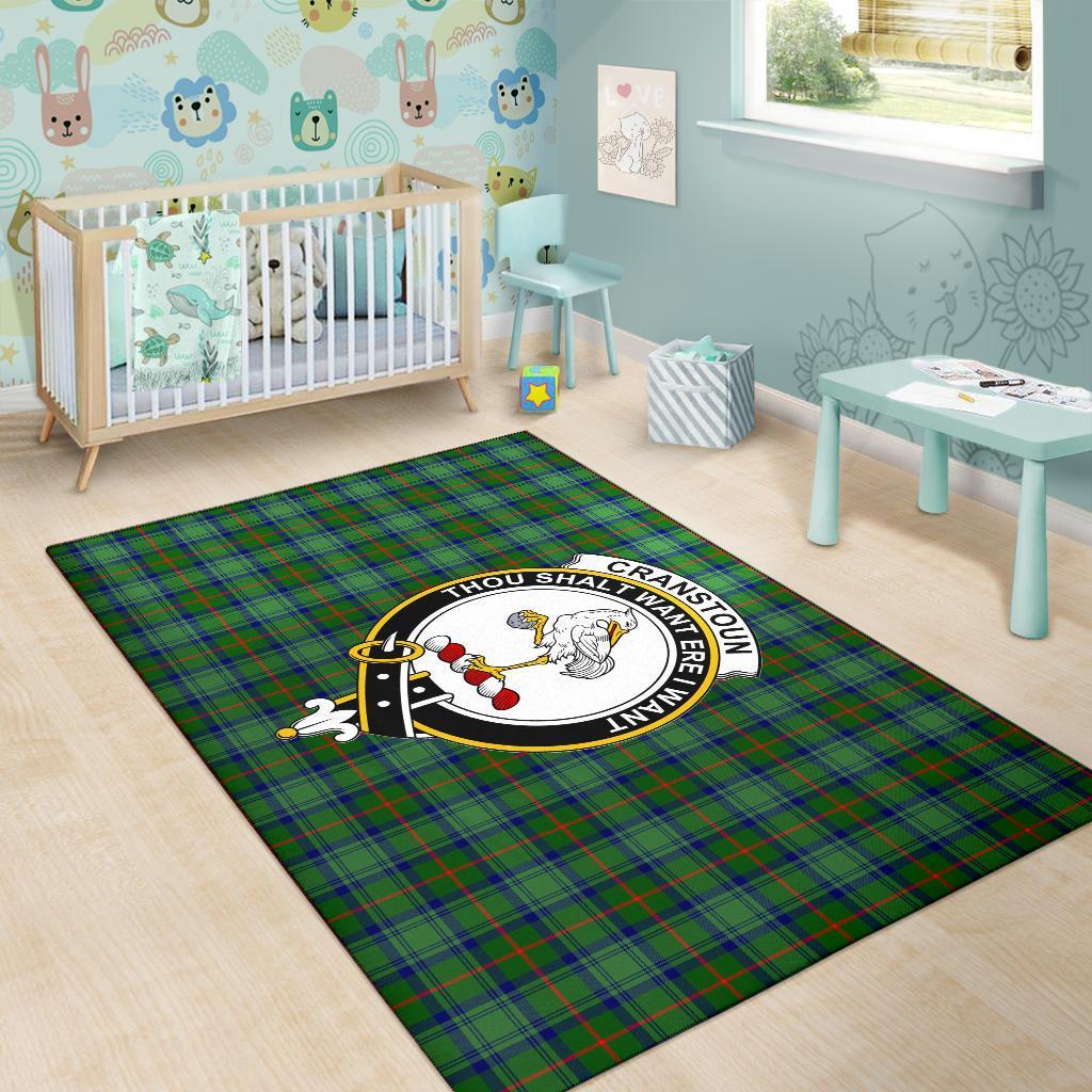 Cranstoun Tartan Crest Area Rug