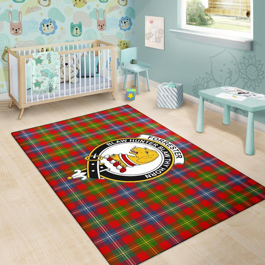 Forrester Tartan Crest Area Rug