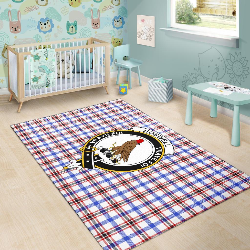 Boswell Tartan Crest Area Rug