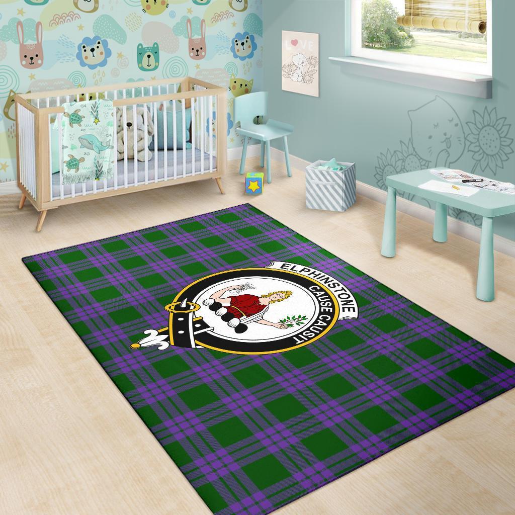 Elphinstone Tartan Crest Area Rug