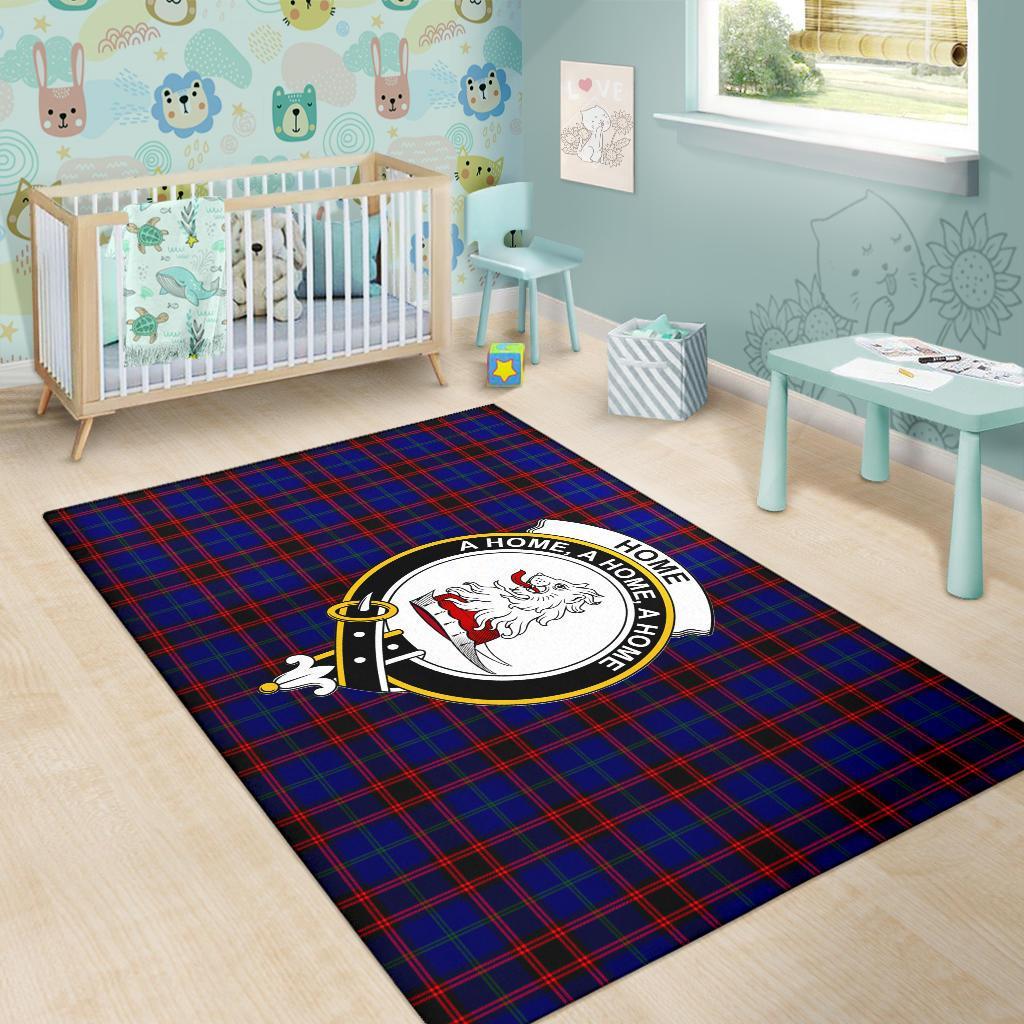 Home (Or Hume) Tartan Crest Area Rug