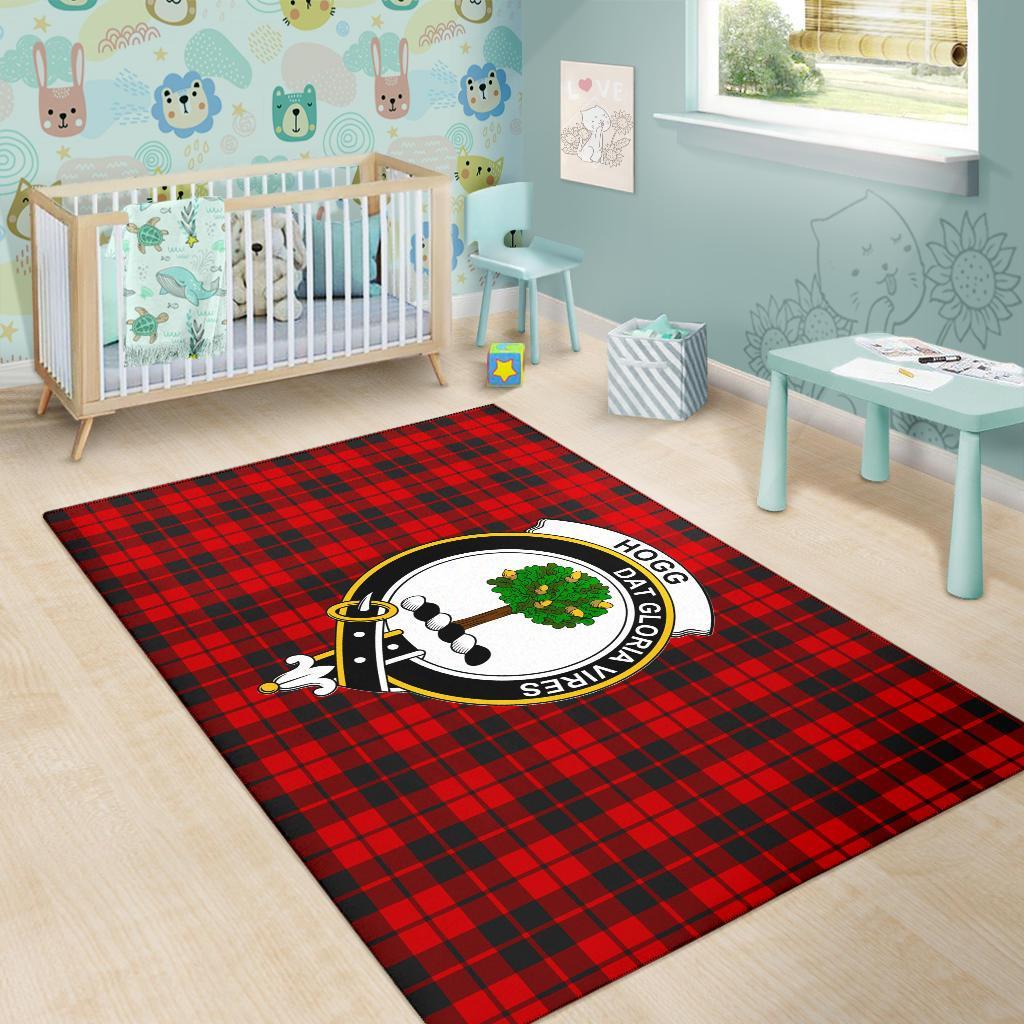 Hogg (Or Hog) Tartan Crest Area Rug