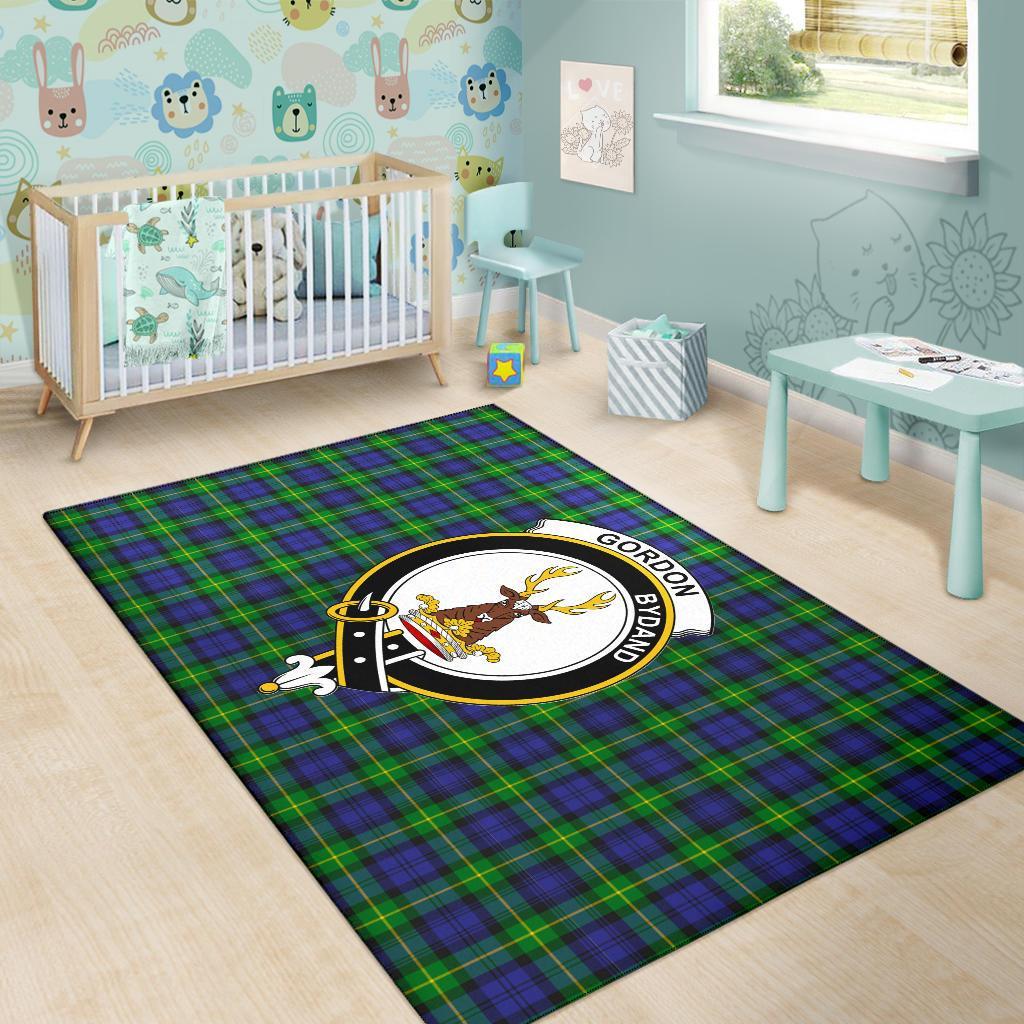 Gordon Tartan Crest Area Rug