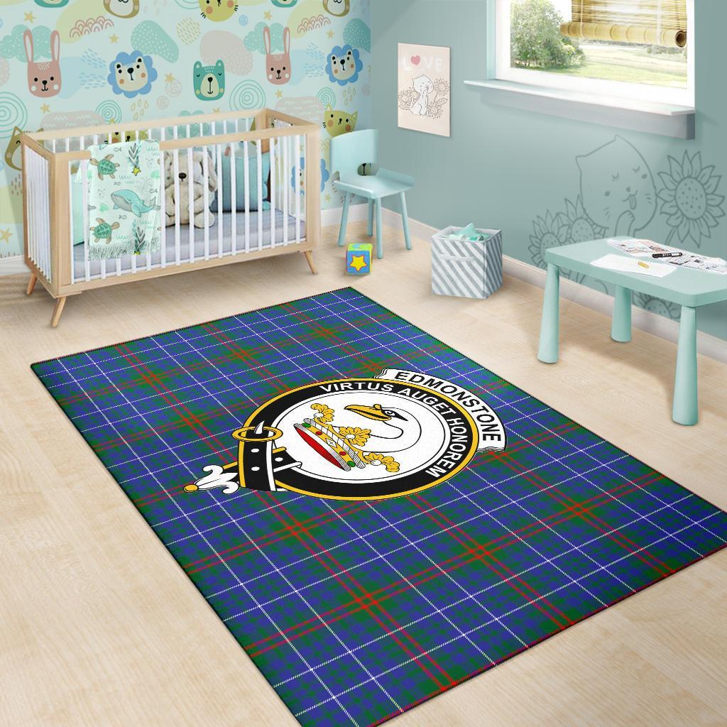 Edmonstone (Of Duntreath) Tartan Crest Area Rug