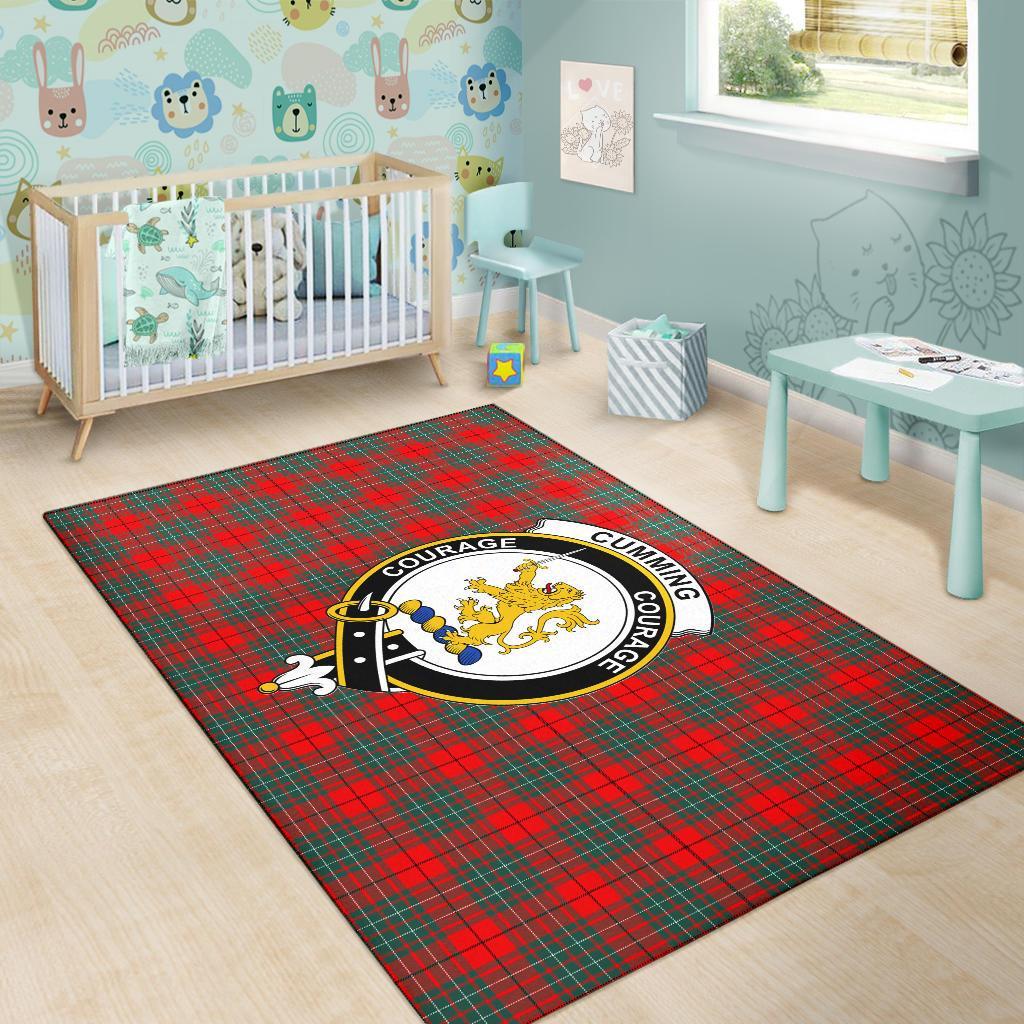 Cumming Tartan Crest Area Rug