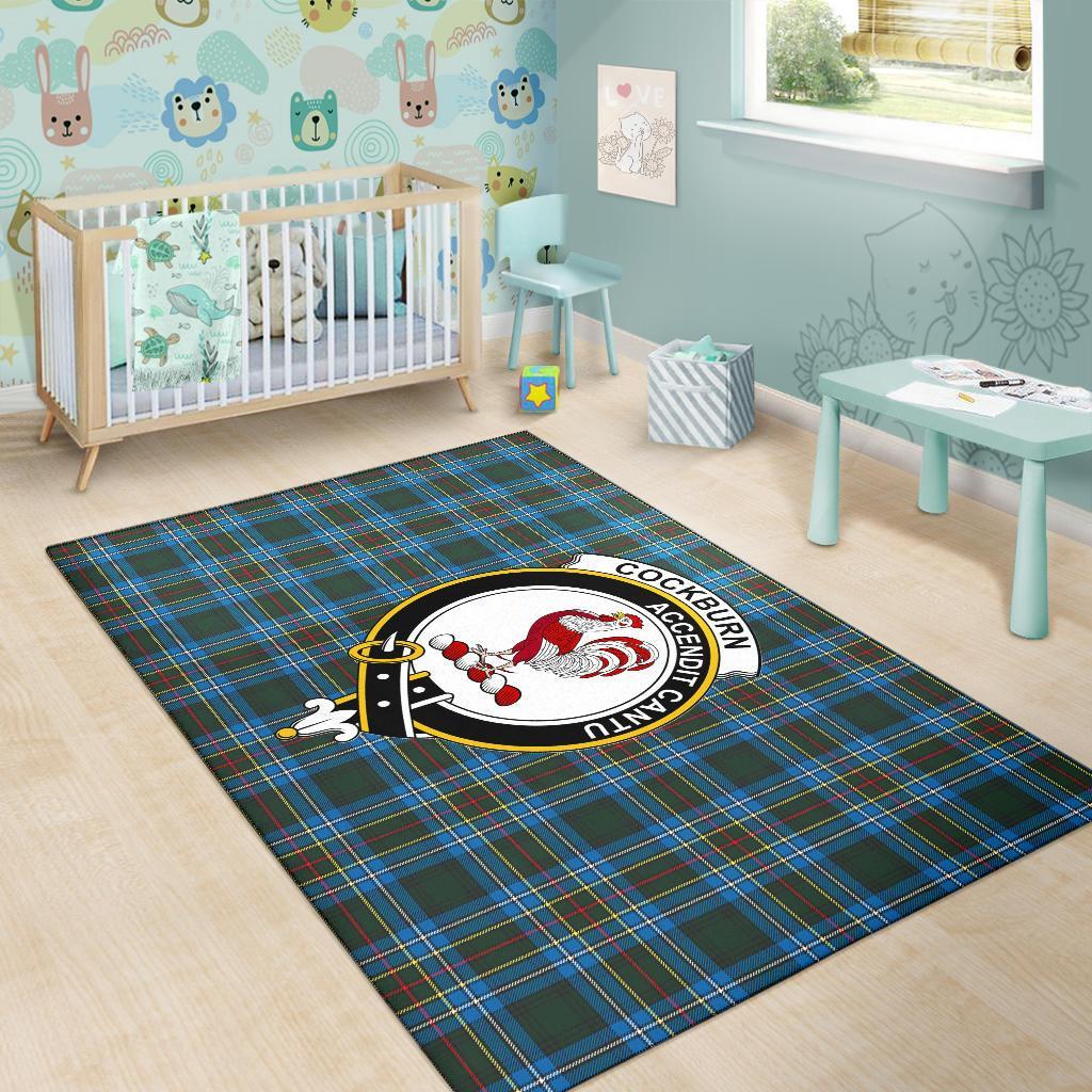 Cockburn Tartan Crest Area Rug