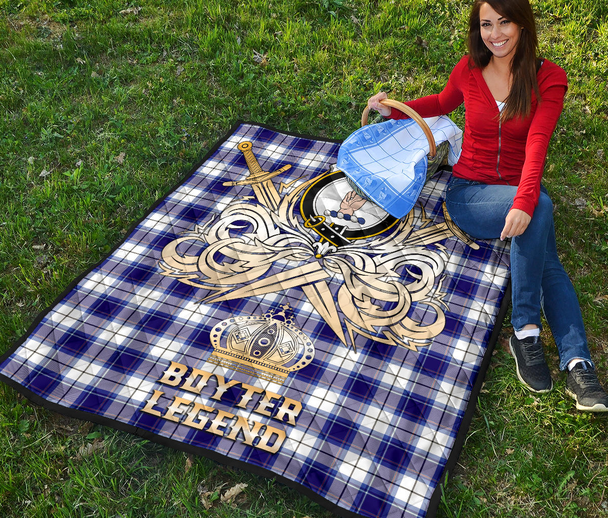 Boyter Tartan Crest Legend Gold Royal Premium Quilt SP