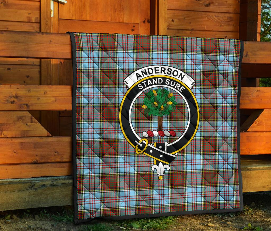 Anderson Ancient Tartan Crest Quilt