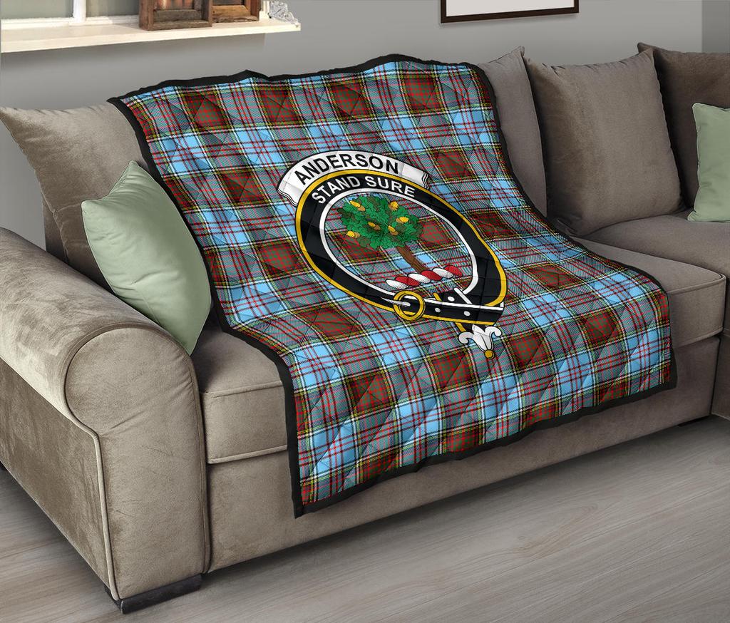 Anderson Ancient Tartan Crest Quilt