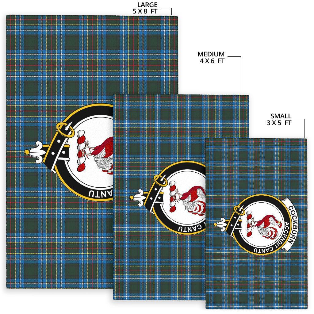 Cockburn Tartan Crest Area Rug