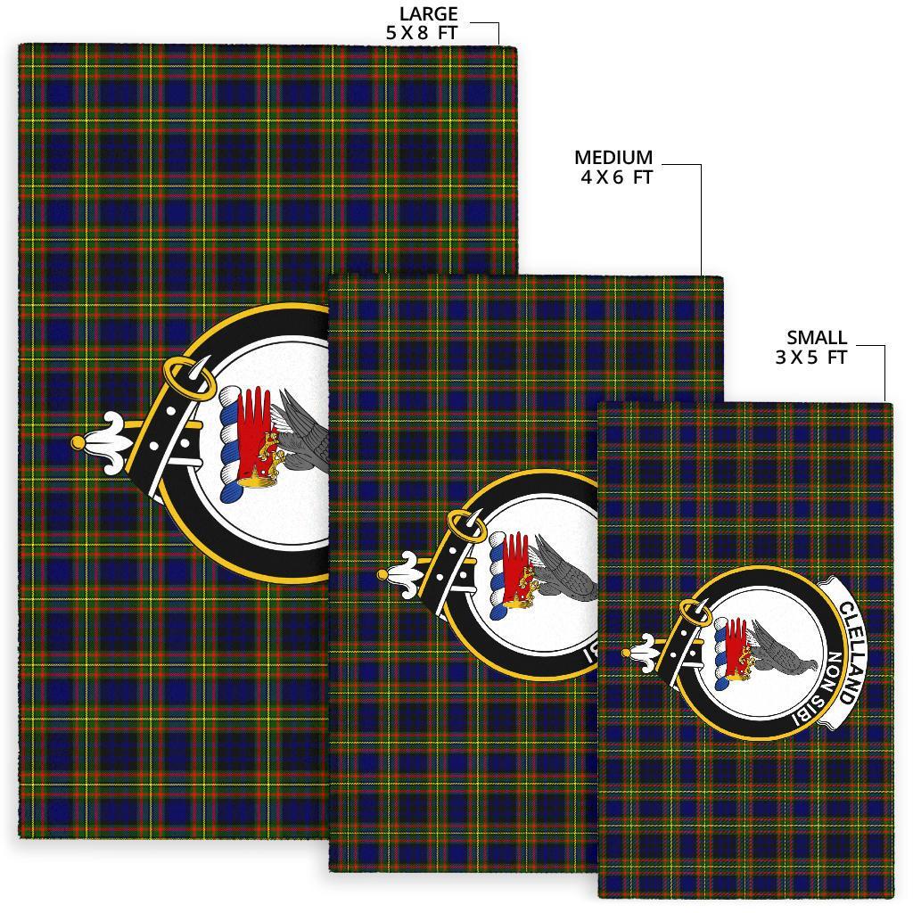 Clelland Tartan Crest Area Rug