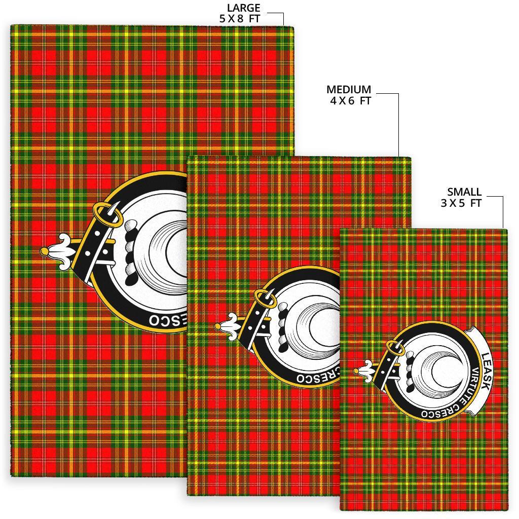 Leask Tartan Crest Area Rug