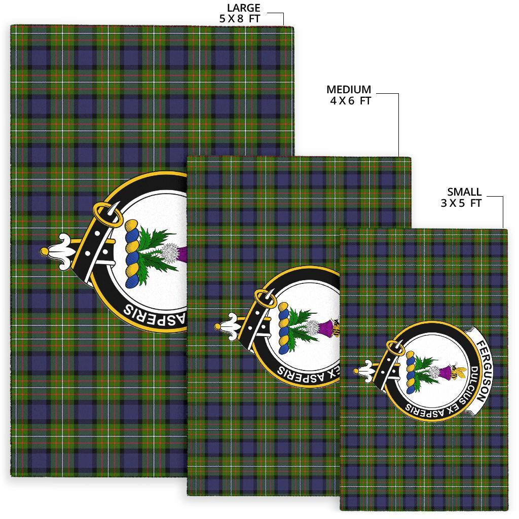 Fergusson Modern Tartan Crest Area Rug