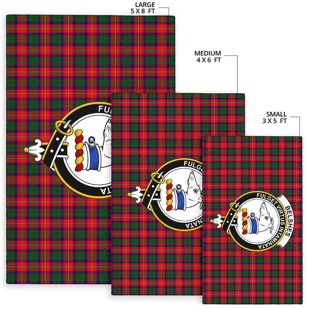 Belshes Tartan Crest Area Rug