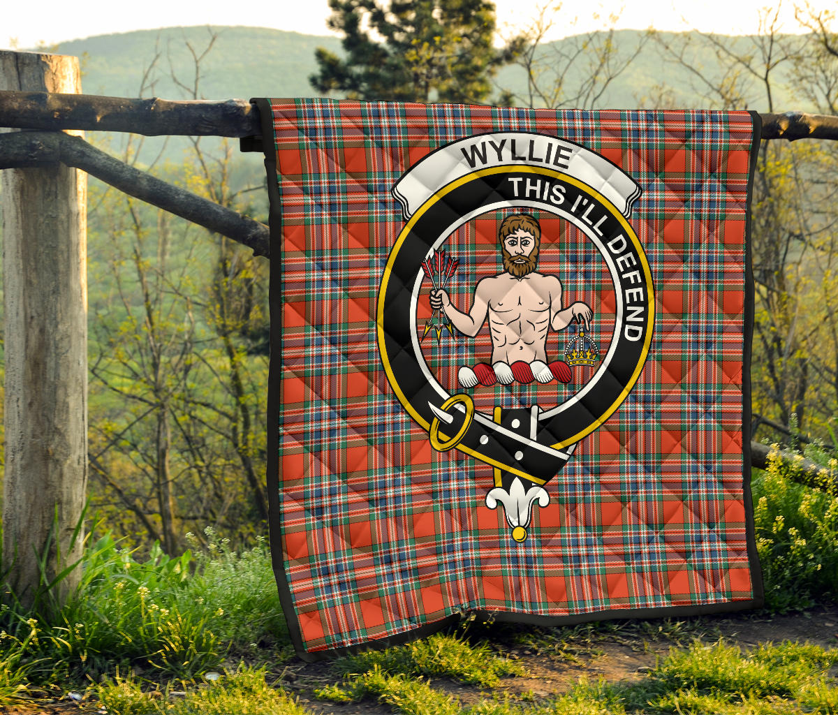 Wyllie Tartan Crest Quilt SP