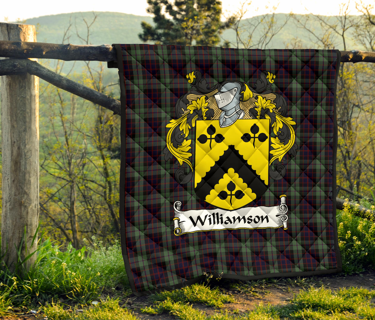 Williamson Tartan Crest Quilt - SP